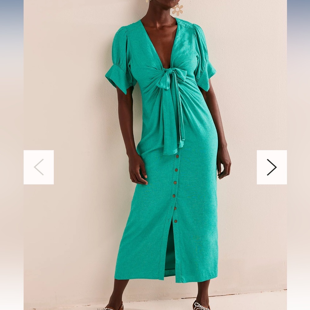Vintage Summer Midi Dress - XS, Royal Blue